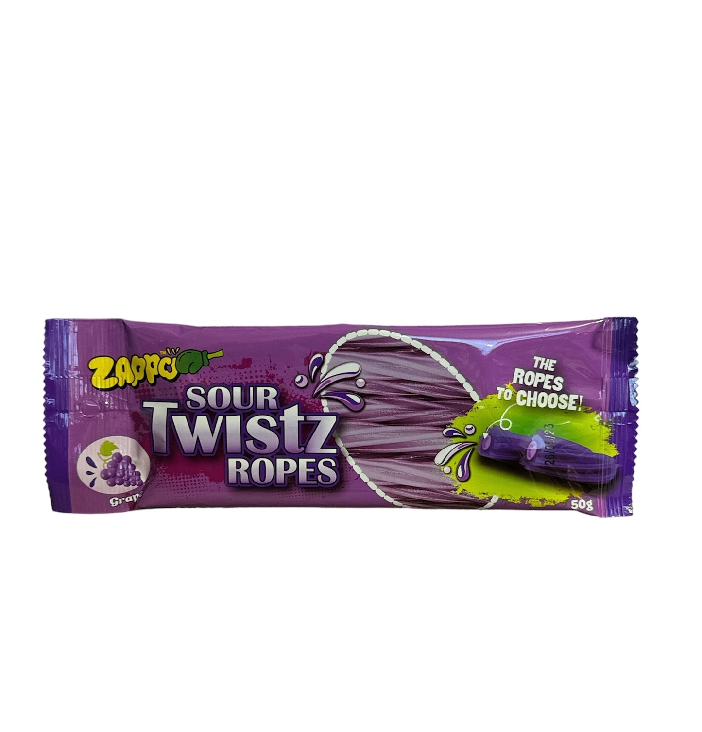 Grape Zappo Sour Twistz Ropes