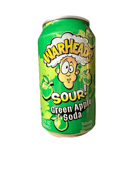 Warheads Sour Green Apple Soda